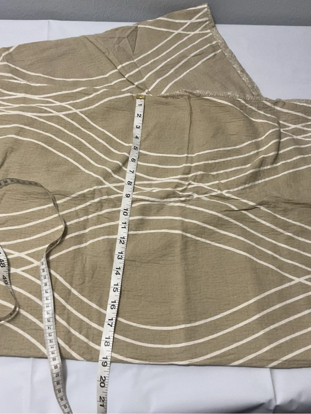 Lionel Richie Home King Size Pillow Shams Tan Beige Brown Wave 100% Cotton Face